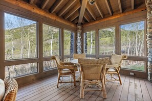 Dining - Secluded 160-Acre Jackson Hole Ranch, Mountain Views & Horses (Jackson)
