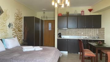 Dobbeltrom – superior, strandutsikt | Eget kjøkken