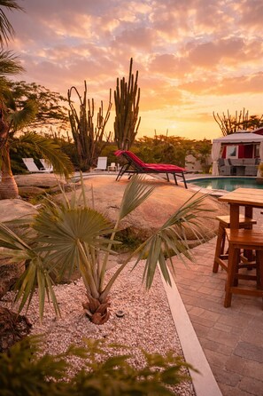 Outdoor pool - New Boutique Lodge in Aruba - Pool, Beach Gear & VIP Shuttle - Hidden Paradise (Santa Cruz)