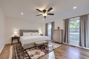 5 bedrooms, iron/ironing board, travel cot, WiFi