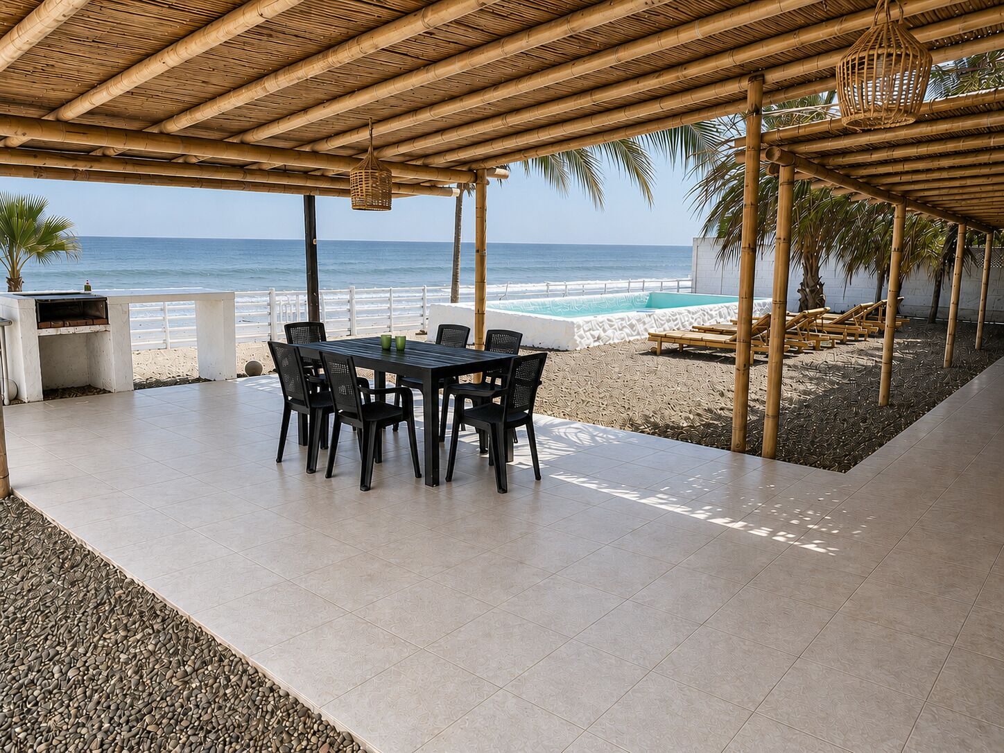 Outdoor dining - Casa frente al mar Zorritos Pta. Sal Mancora (Zorritos)