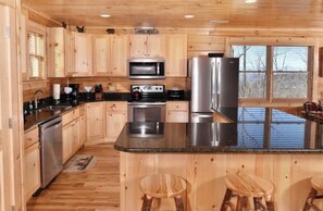Private kitchen - 5 BR Cabin with Breathtaking Views for Miles (Sevierville)