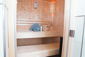Sauna - Am Kutterhafen 25 - Stindt's Deichhues - Sauna. Fireplace. Winter garden. Family. (Fedderwardersiel/Butjadingen)