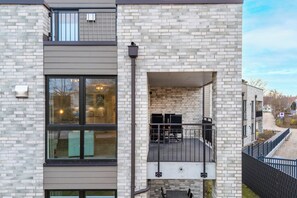 Terrace/patio - Seestraße 8/13 - Modern. Close to the beach. Sauna. Balcony. (Kellenhusen)