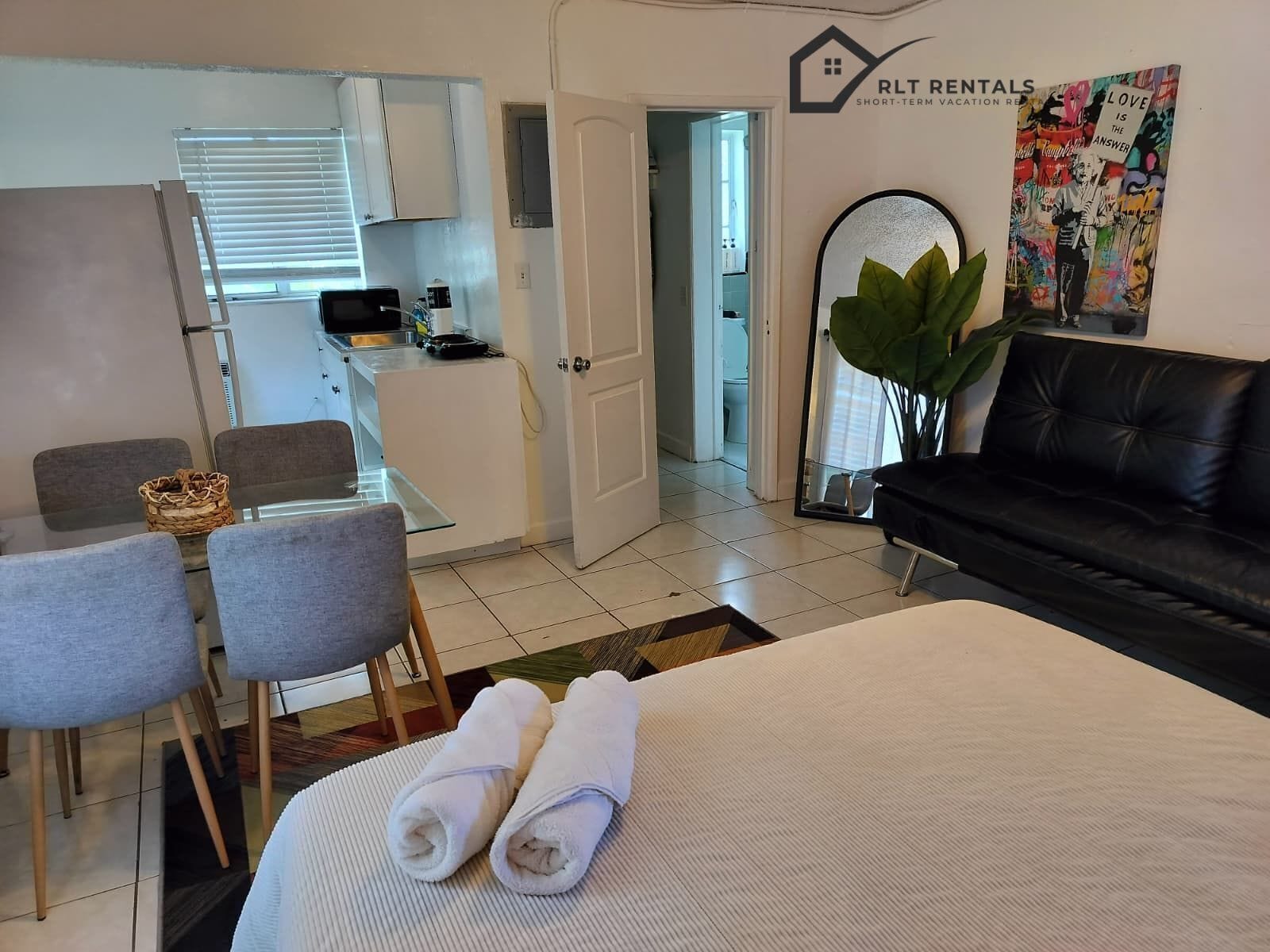 1 bedroom, iron/ironing board, Internet, bed sheets