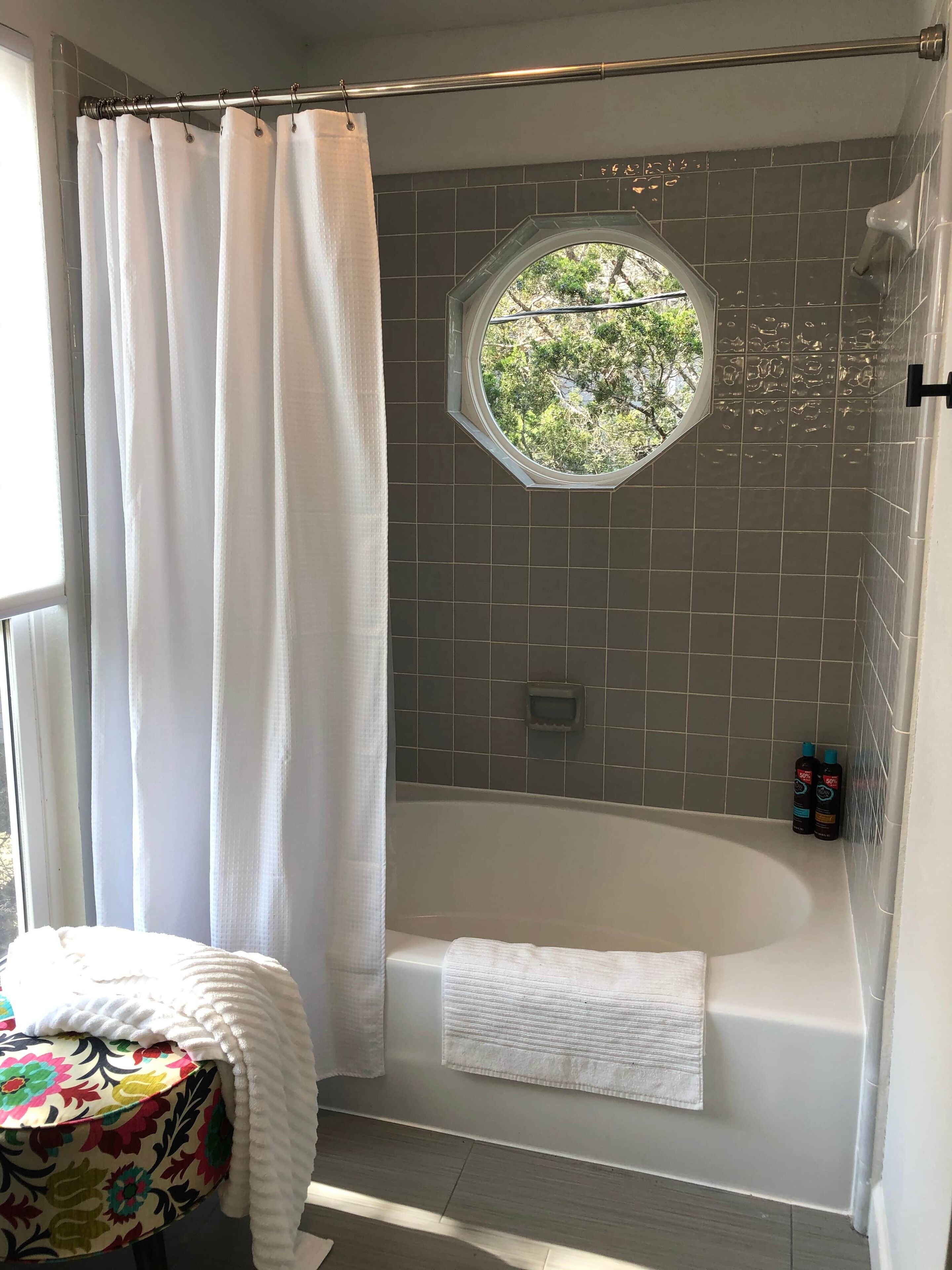 Hair dryer, towels