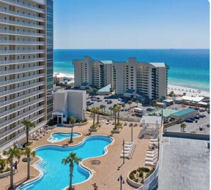 Pool - Relaxing 2-bedroom resort in marvelous Panama City Beach (Panama City Beach)