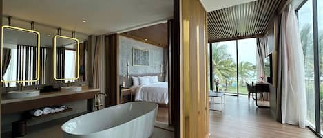 Villa, piscine privée, vue plage