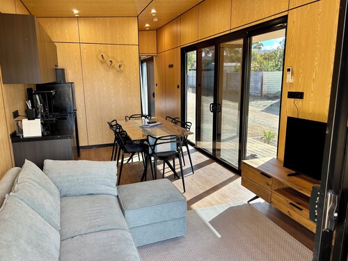 The Pink Lake Tiny House - 'Dandelion' - deluxe tiny house with pink lake views.