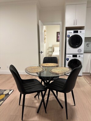 Dining - Cozy 2 Bedroom & 1 Bathroom Suite with Sofa Bed in the Living Room (Burnaby)