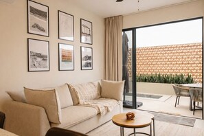 Living area - Luxury Casitas w/Private Plunge Pool - Steps from Ocean (La Crucecita)