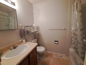Towels, soap, toilet paper