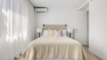 Three Bedrooms Premium Apartment | Desk, laptop workspace, iron/ironing board, cots/infant beds