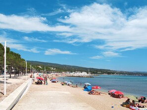 Vlak bij het strand