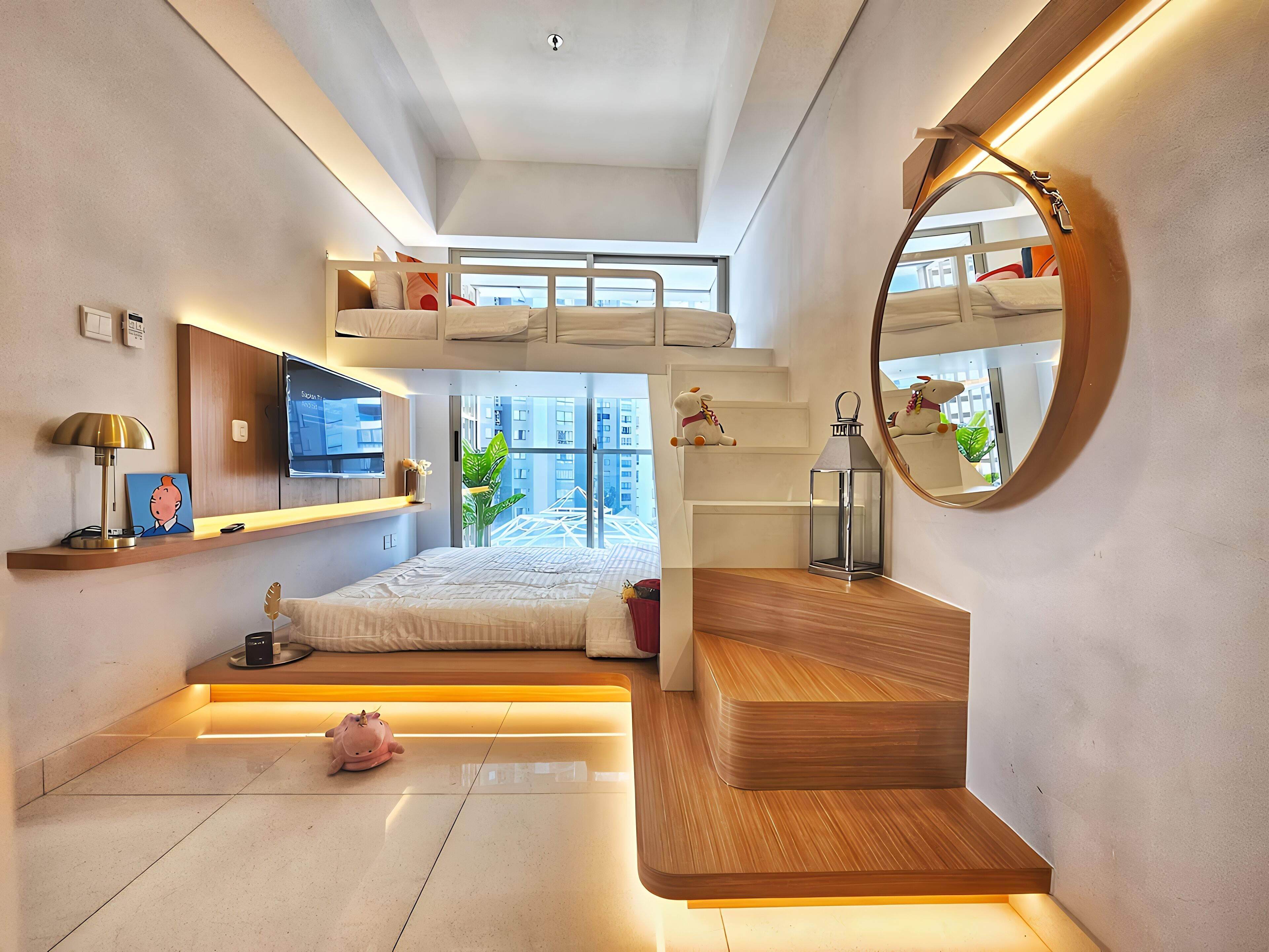 Apartamento, 3 quartos, vista para a cidade