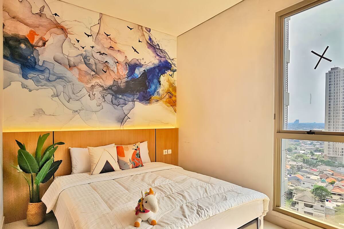 아파트, 침실 3개, 시내 전망