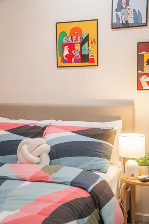 1 chambre, fer et planche Ă repasser, Wi-Fi, draps fournis