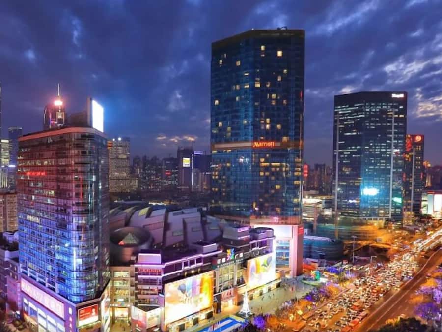 Vistas a la ciudad desde el alojamiento