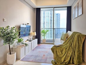 Living area - Linera By SanLiving - 3BR - Hublife Mall (Daerah Khusus Ibukota Jakarta)