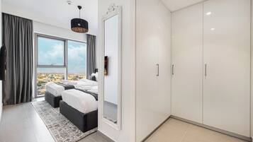 Apartamento, varias camas, balcón, vistas a la ciudad