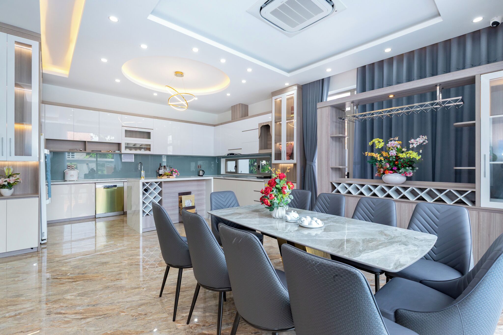 Biệt thự Deluxe, quang cảnh thành phố | Khu ăn uống