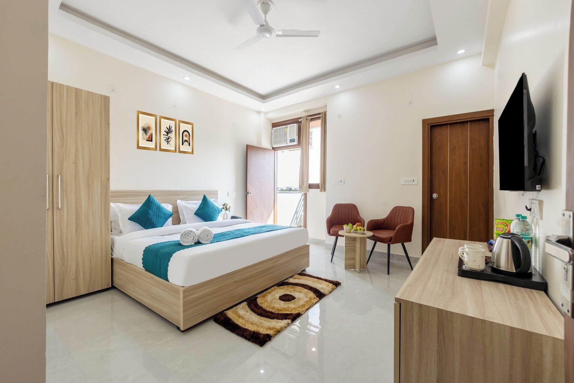 Dobbeltrom – deluxe, balkong, byutsikt