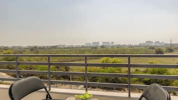 Deluxe Double Room, Balcony, City View | Property grounds