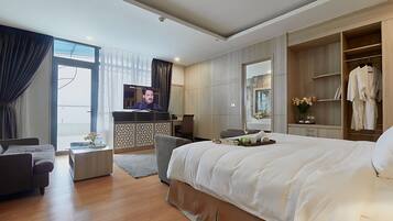 Suíte superluxo, vista para a cidade