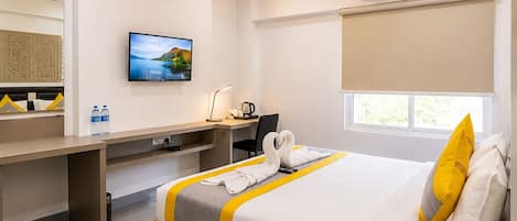 In-room safe, desk, laptop workspace, free WiFi