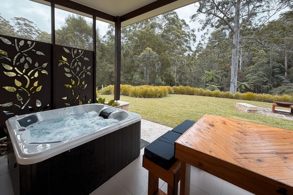 Spa looking out to private area