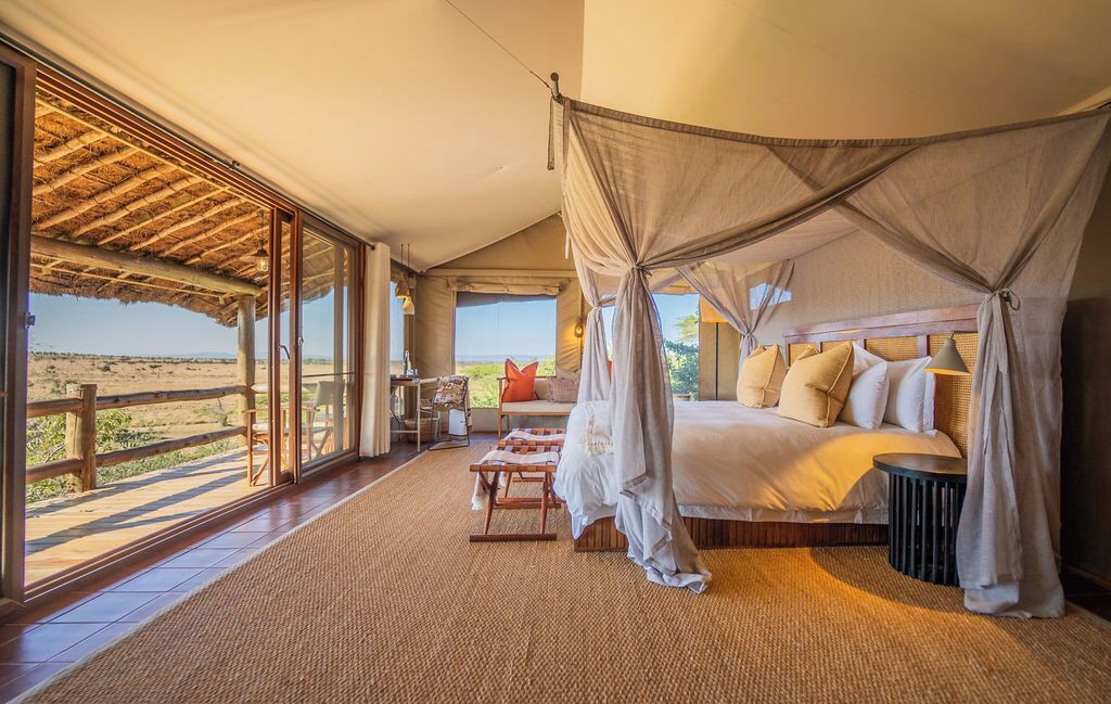 Tente Familiale, vue parc