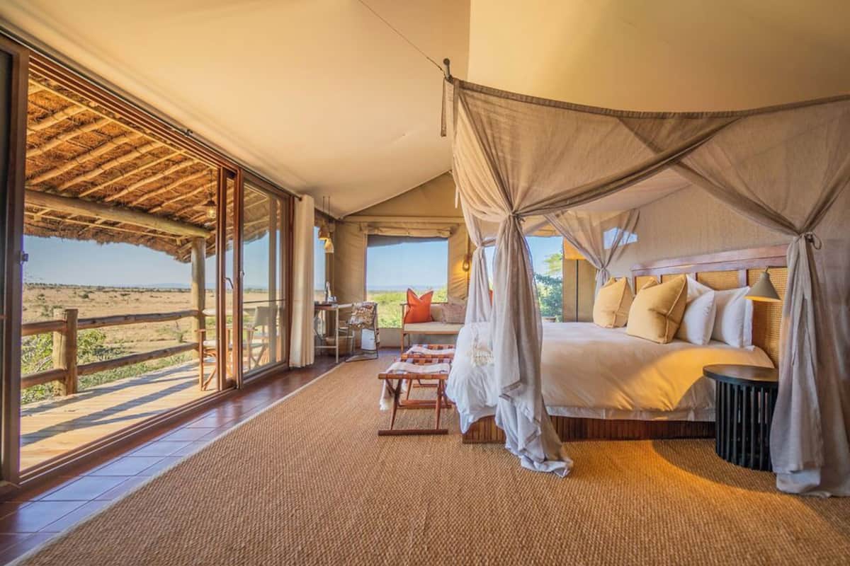 Tente Familiale, vue parc