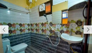 Family Double Room | Bathroom - MKR HOMESTAY BY PICKURSTAY HOTELS  (Tirupati)