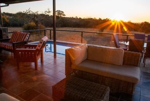 House, Patio, Pool View | Property grounds