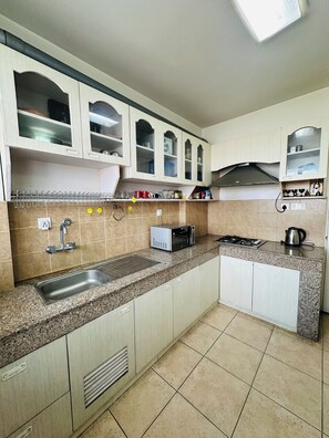 Private kitchen - 2-bedroom, 14th floor apartment in Nakkhu, Lalitpur nearby Medi-Citi hospital. (Lalitpur)