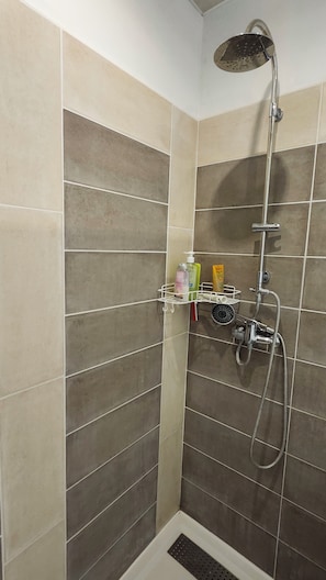 Hair dryer, soap, toilet paper
