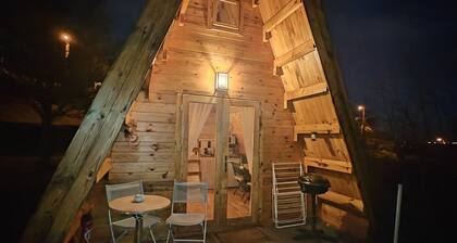 chalet en bois tout équipé avec balnéo