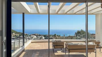 Deluxe Villa, 4 Bedrooms, Private Pool, Sea View | View from room