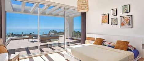 Deluxe-Villa, 4 Schlafzimmer, eigener Pool, Meerblick