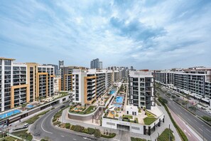 Exterior - Free housekeeping visits during your stay - StayShort - Contemporary Studio Retreat in Meydan for 2 (Meydan)