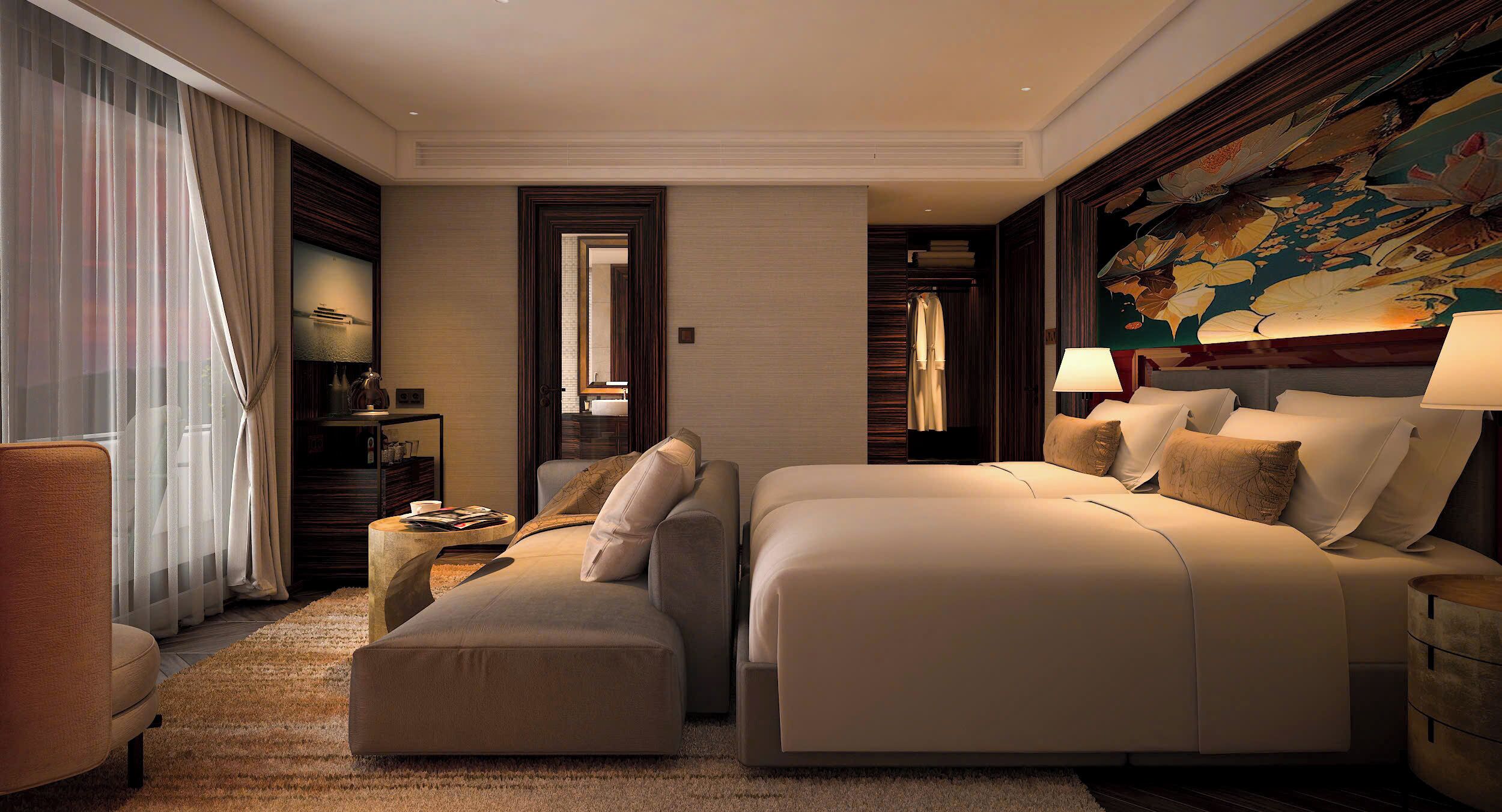 Deluxe kamer, 1 twee- of 2 eenpersoonsbedden, balkon