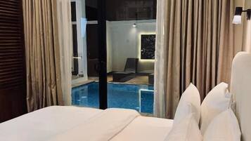 Chambre Double Deluxe, vue piscine