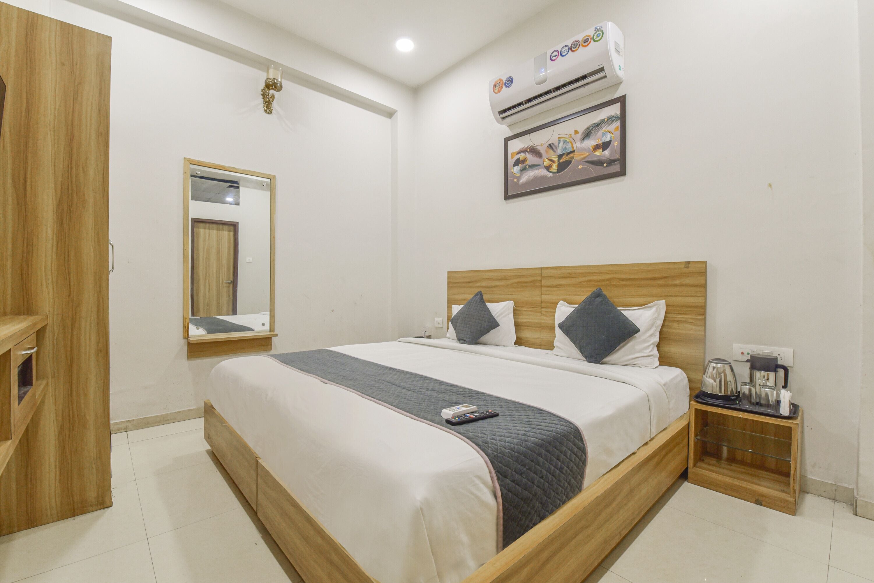 Quarto casal luxo, vista para a cidade