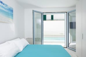 Executive Suite, 2 Bedrooms, Private Pool | Blackout drapes, iron/ironing board, free WiFi - Perle Marine Suite Apartments (Castro)