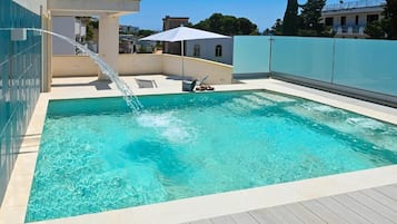 Luxury Penthouse, 3 Bedrooms, Private Pool | Pool | Seasonal outdoor pool, pool umbrellas, sun loungers