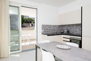 Executive Suite, 2 Bedrooms, Private Pool | Private kitchen - Perle Marine Suite Apartments (Castro)