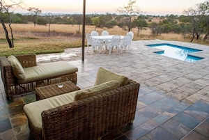 Luxury House, Patio, Pool View | Outdoor dining
