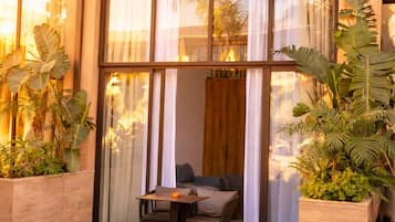 Deluxe-Loft | Blick auf den Garten