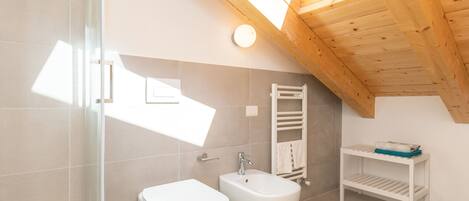 Apartment | Bathroom | Shower, towels, toilet paper