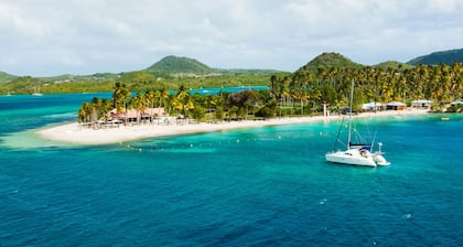 Caribbean Sun-Kissed Sailing: A Luxurious Beach Experience from Martinica, Le Marin
